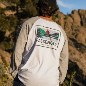 T-shirt raglan en coton recyclé Roamer - Blanc