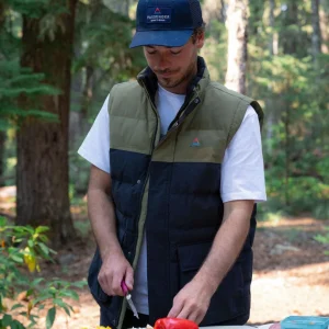 Gilet matelassé recyclé Baltic - noir/kaki