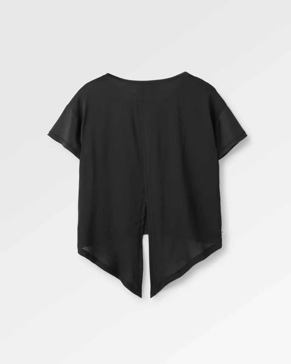 T-shirt Actif Recyclé avec Lien au Dos Chakra - Noir – Image 4