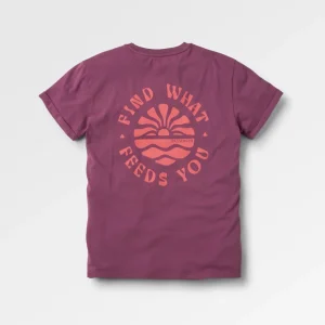 T-shirt à Manches Retroussées Discovery - Baie