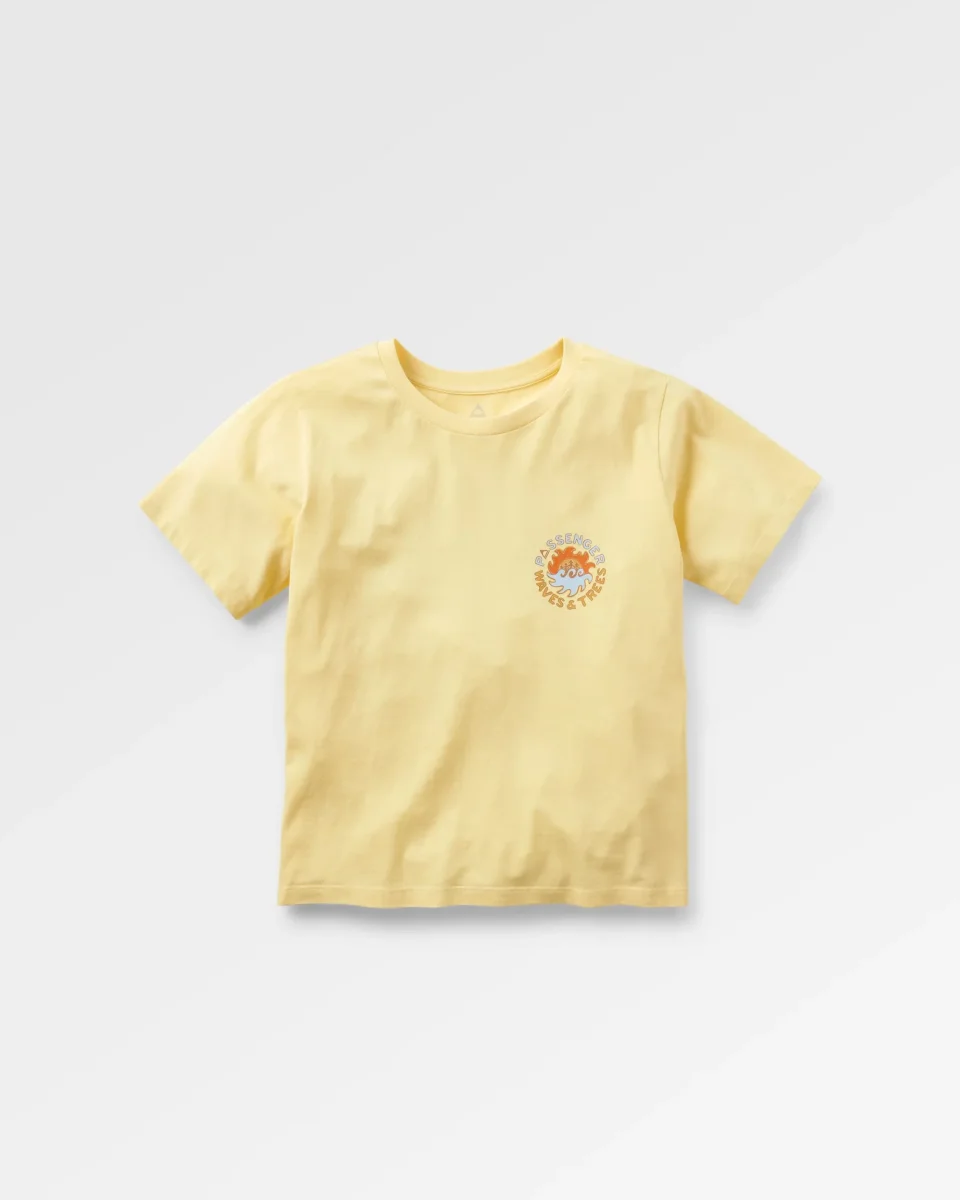 T-shirt en Coton Recyclé pour Femmes Dune - Jaune Soleil