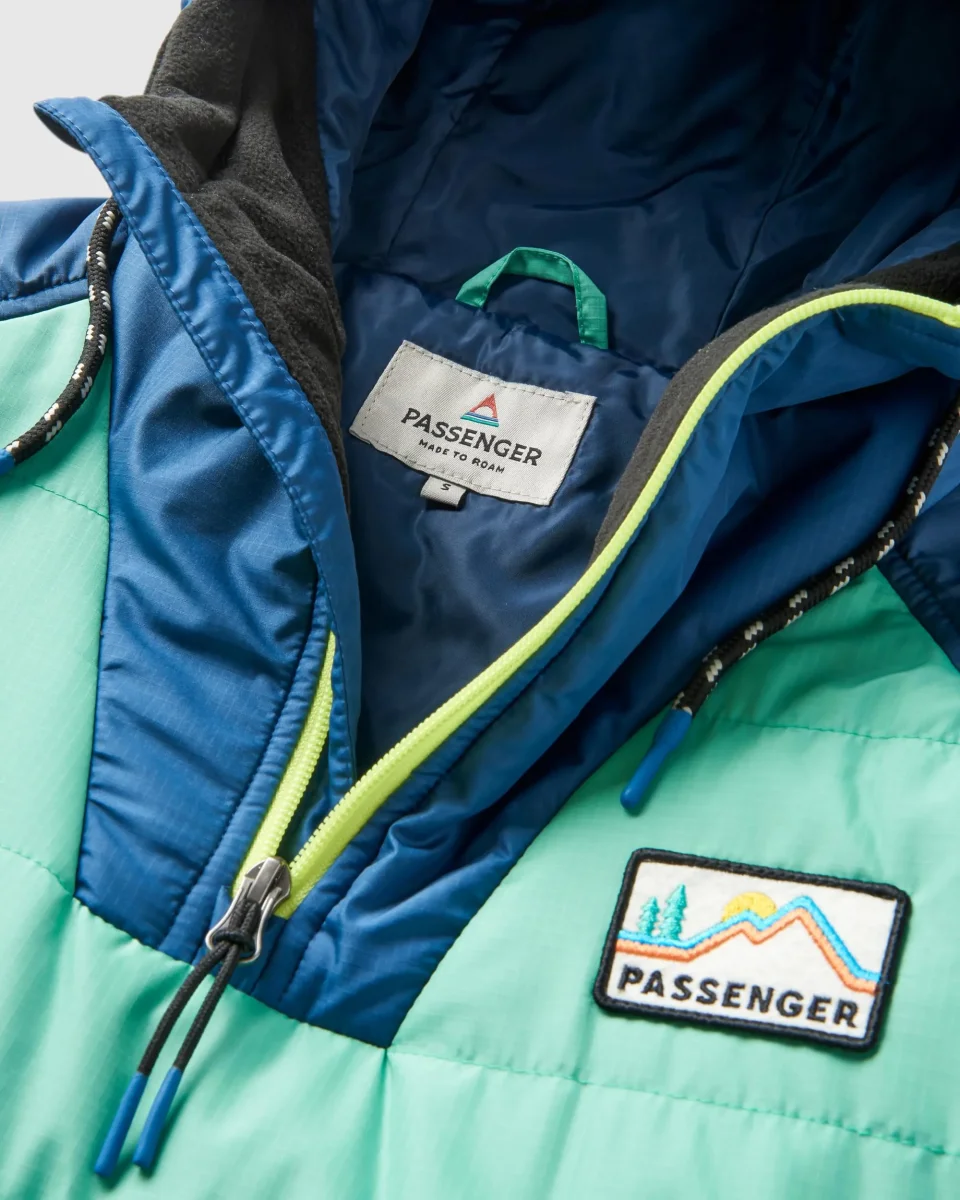 Veste Isolante Recyclée à Fermeture Éclair 1/2 Ocean - Vert Fôret – Image 2