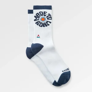Chaussettes graphiques Made to Roam - Blanc/Marine