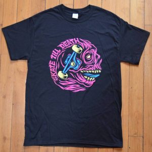 Skate Till Death T-shirt Logo Black