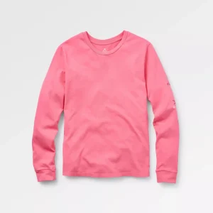 T-shirt Chica en Coton Recyclé à Manches Longues - Doux Rose