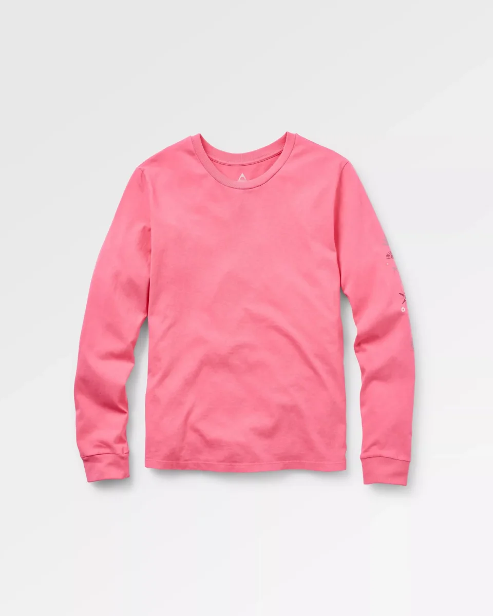 T-shirt Chica en Coton Recyclé à Manches Longues - Doux Rose