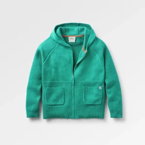 Pull Zippé à Capuche en Coton Bio Tricoté Cove - Greenlake