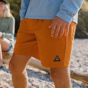 Short de Bain Doublé NetPlus® Drifter - Sunset Orange