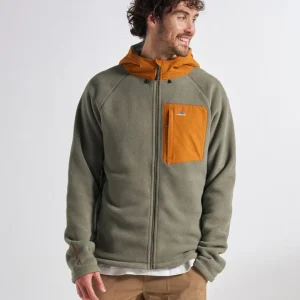 Polaire à capuche Polartec® pour homme Sierrascape - olive