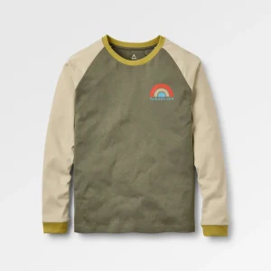 T-shirt manches longues en coton recyclé Riser 2.0 - Olive poussiéreux