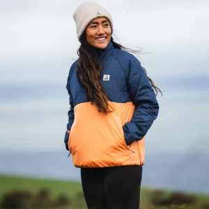 Veste Isolée Trace Recycled Thermore® - Denim Foncé/ Abricot