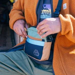 Vélo Hybride Navigate et Sac Banane - Bleu Marine Profond/Vert Laurier