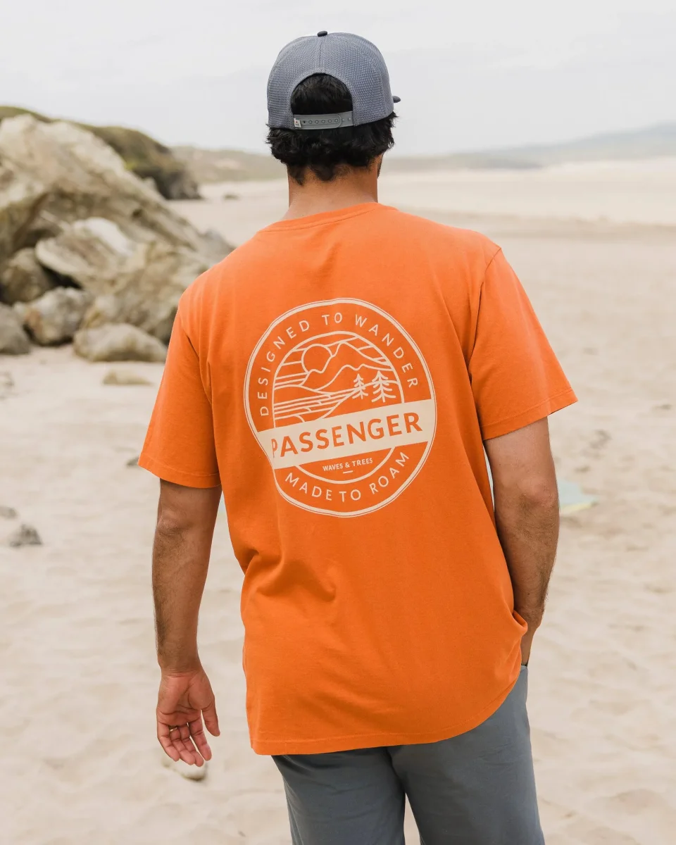 T-shirt en coton bio Odyssey - orange brûlé – Image 5