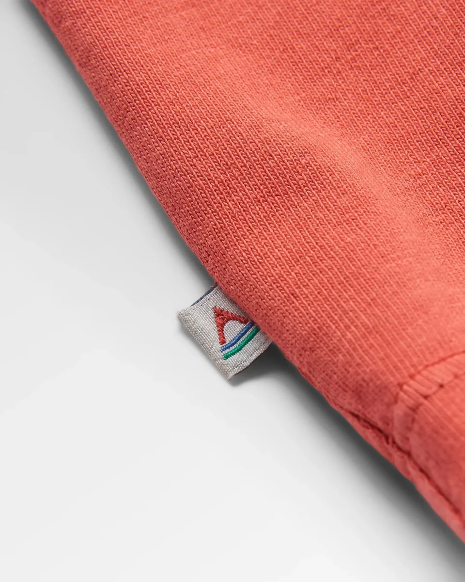 T-shirt à Manches Longues en Coton Recyclé Classic - Rouge minéral – Image 3