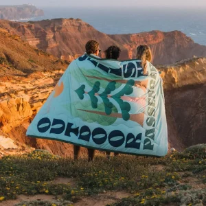 Couverture Sherpa Recyclée Cabin - Menthe