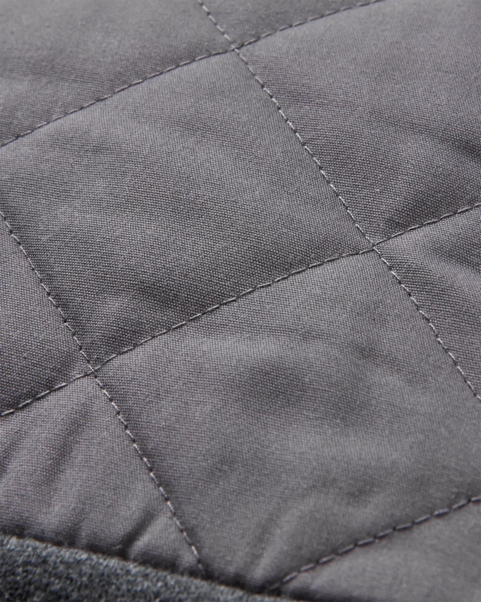 Hoodie à capuche zippé en coton bio - Charcoal Marl – Image 4