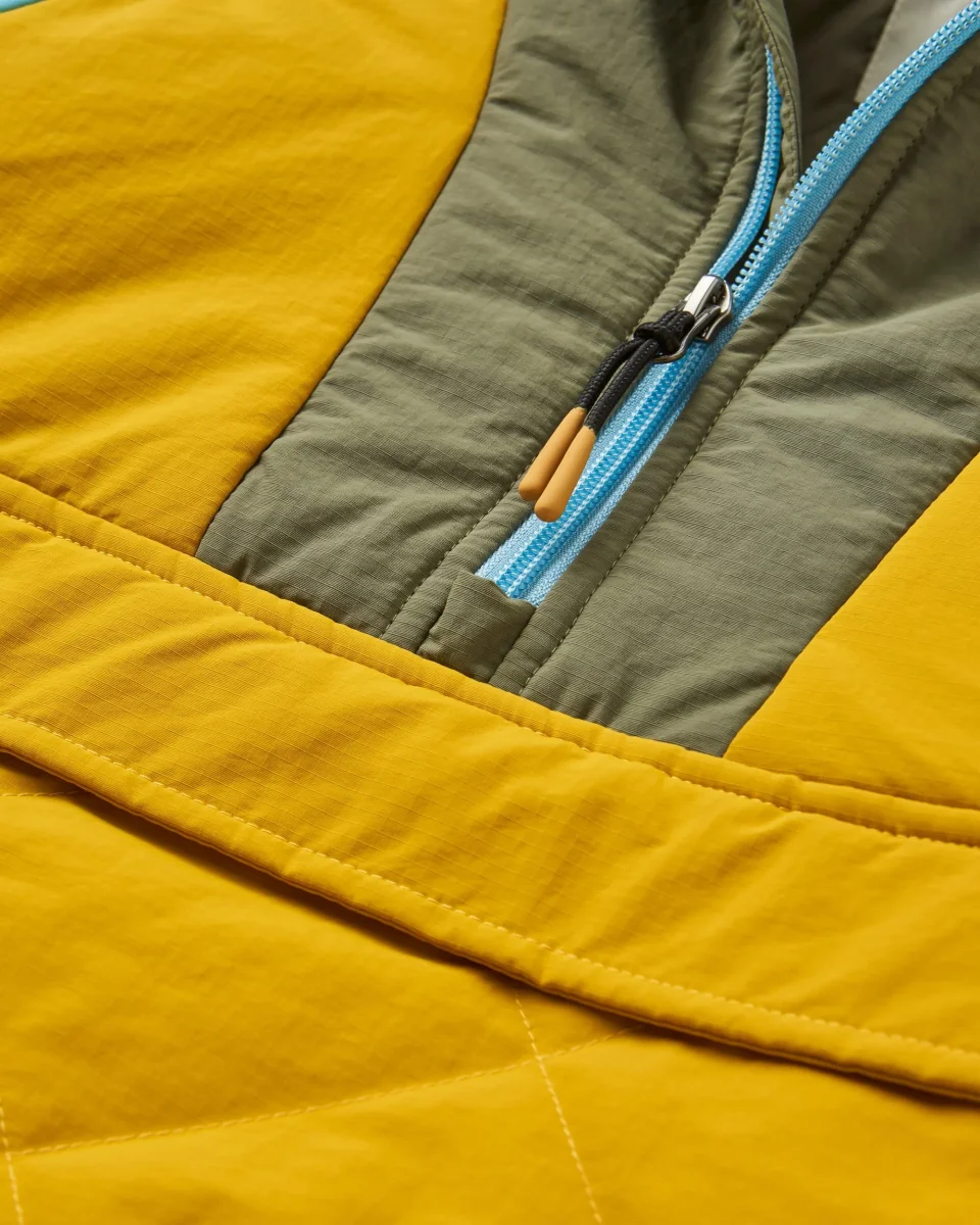 Anorak isolant recyclé à partir d’océan - olive poussiéreuse/jaune héritage – Image 8