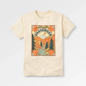T-shirt en coton recyclé Rambling - Birch