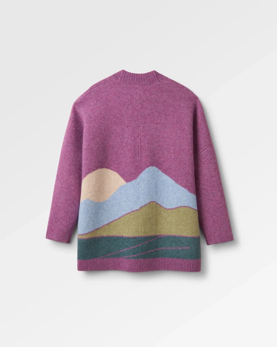 Cardigan Tricoté Recyclé Vista - Rhubarbe – Image 6