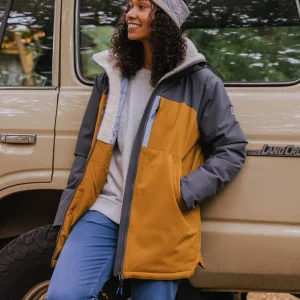 Parka isolante Lumi - marron doré