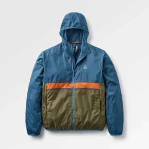 Veste Coupe-vent Recyclée Gusto - Kaki/Denim Foncé