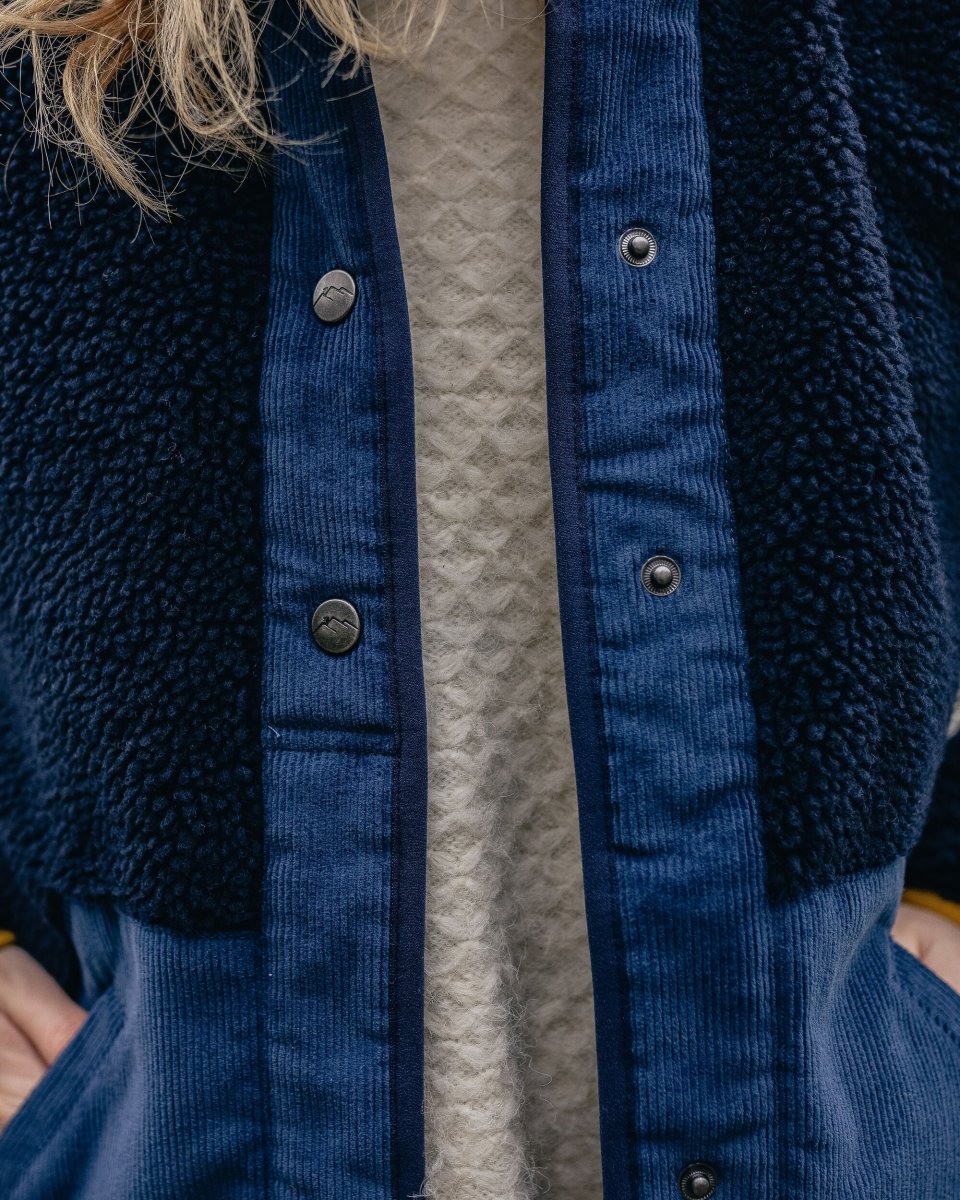 Polaire en Sherpa Doublée de Coton Recyclé Clover - Bleu Marine Foncé – Image 4