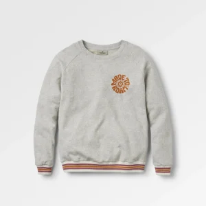 Sweatshirt en Coton Bio Fade - Gris Clair Chiné