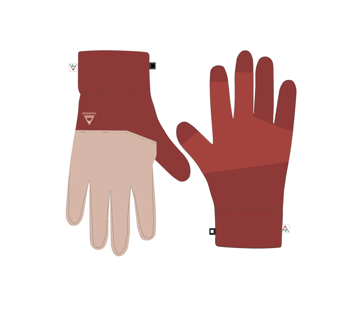 Gants en Polaire Recyclée Daytrip - Rouge Ocre/Blush – Image 6