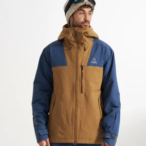 Veste Recyclée pour Homme Snowscape - Denim Foncé/Toffee