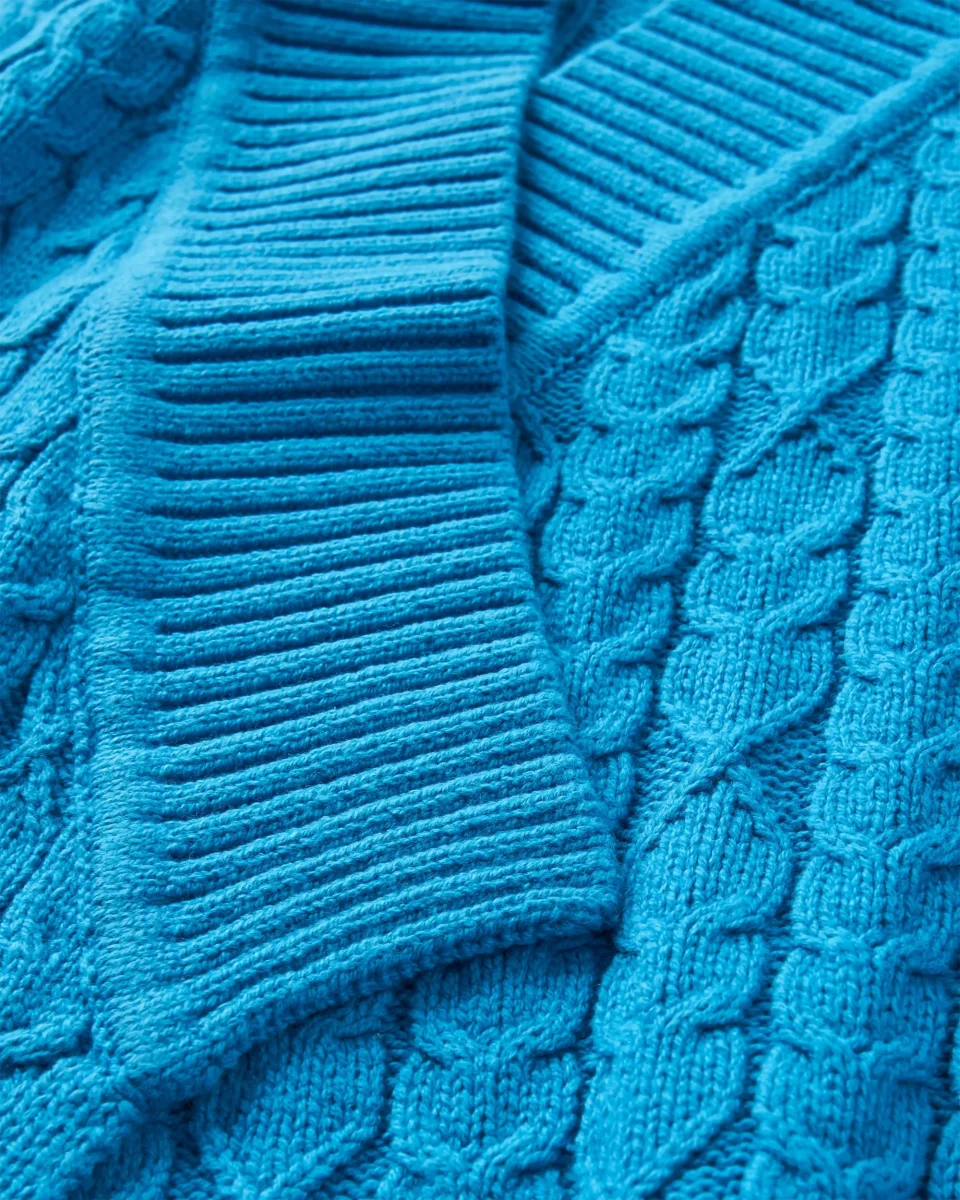 Cardigan Tricoté Confortable - Geai Bleu – Image 7