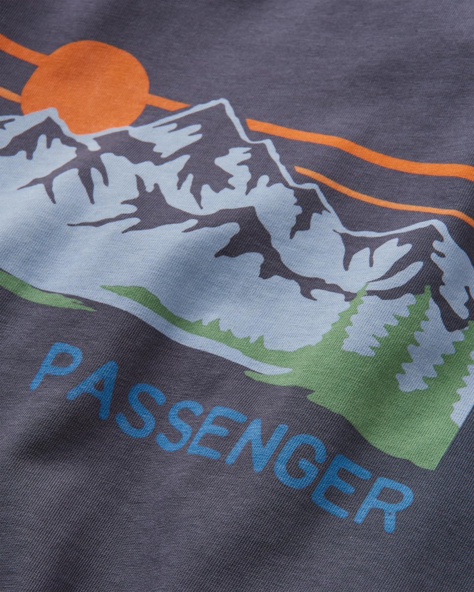 T-shirt à manches longues en coton bio Hilltop - Charcoal – Image 6