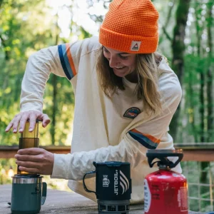 T-shirt oversize à manches longues en coton recyclé Hope - Birch