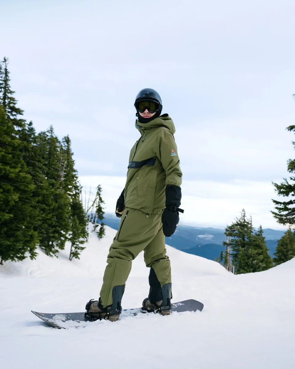 Anorak recyclé pour hommes Snowscape - Kaki – Image 5