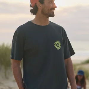 T-shirt en coton recyclé Easy Days - Noir