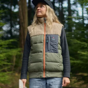 Gilet sans manches isolant recyclé Inspire - Olive Poudré