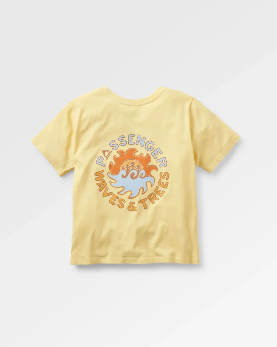 T-shirt en Coton Recyclé pour Femmes Dune - Jaune Soleil – Image 2