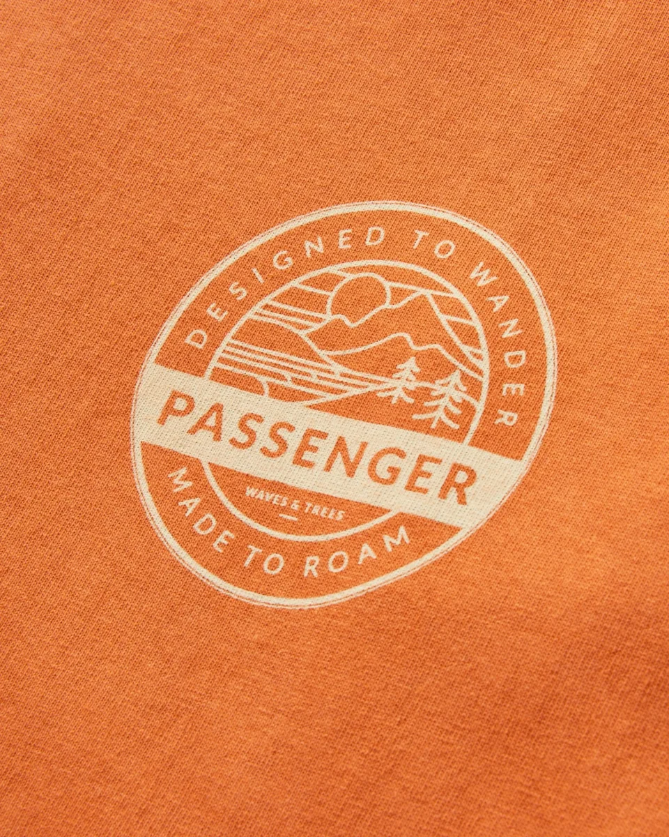T-shirt en coton bio Odyssey - orange brûlé – Image 7
