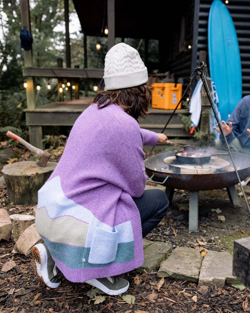 Cardigan Tricoté Recyclé Vista - Rhubarbe – Image 4