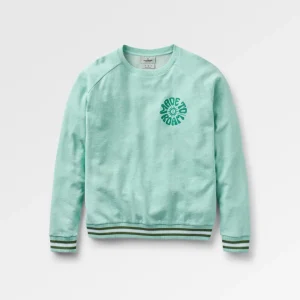 Sweatshirt en Coton Bio Fade - Aqua Chiné