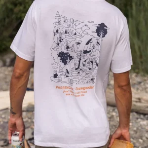 T-shirt Brews & Views Passenger X Brewgooder - Blanc