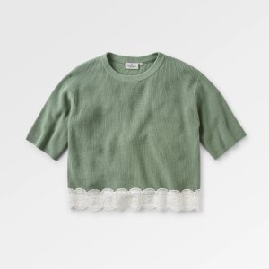 Pull Tricoté Bio Vintage - Pistache