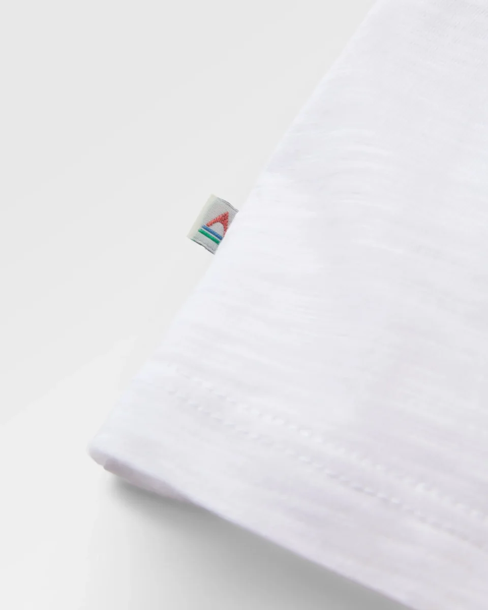 T-shirt en coton recyclé Daze - Blanc – Image 5