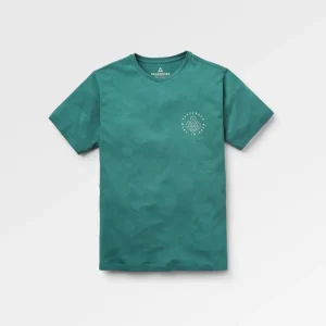 T-shirt en coton recyclé Escapism - Océan Profond