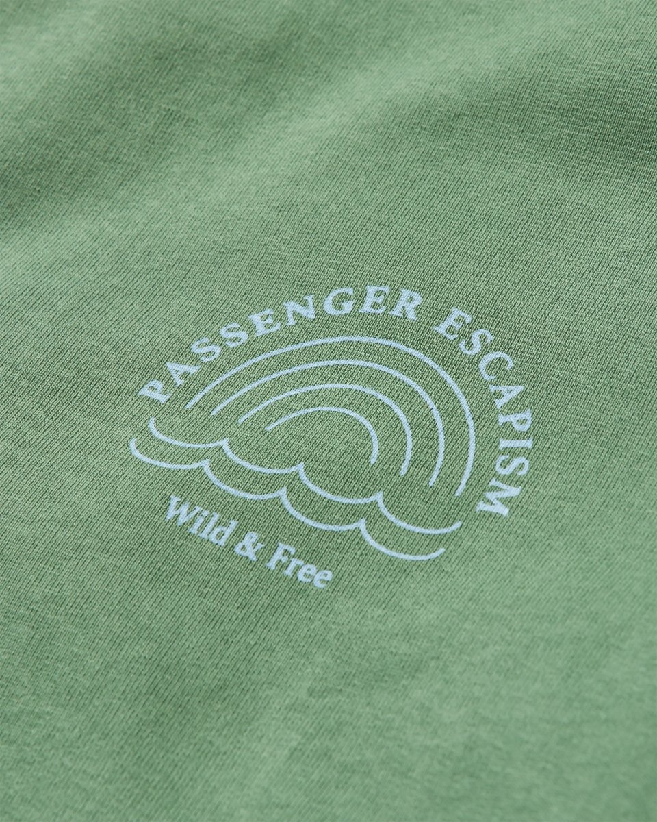 Sweatshirt Oversize en Coton Recyclé Arc-en-Ciel - Dark Ivy – Image 9