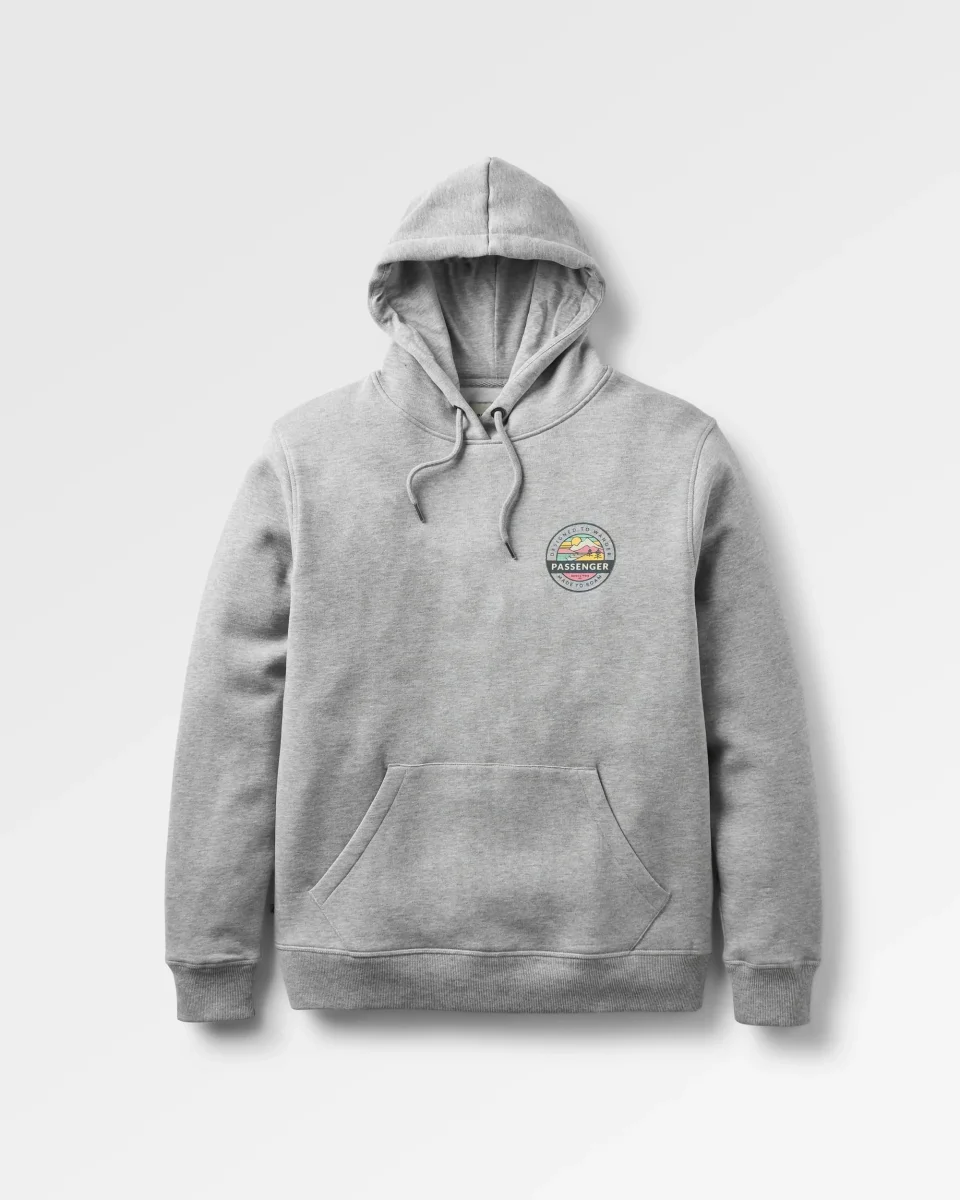 Sweat à Capuche en Coton Bio Odyssey - Gris Chiné – Image 2