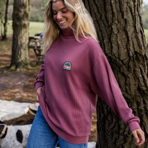 Haut à Col Montant Flourish - Baie Écrasée