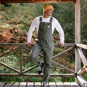 Salopette en coton bio Vantage - Kaki