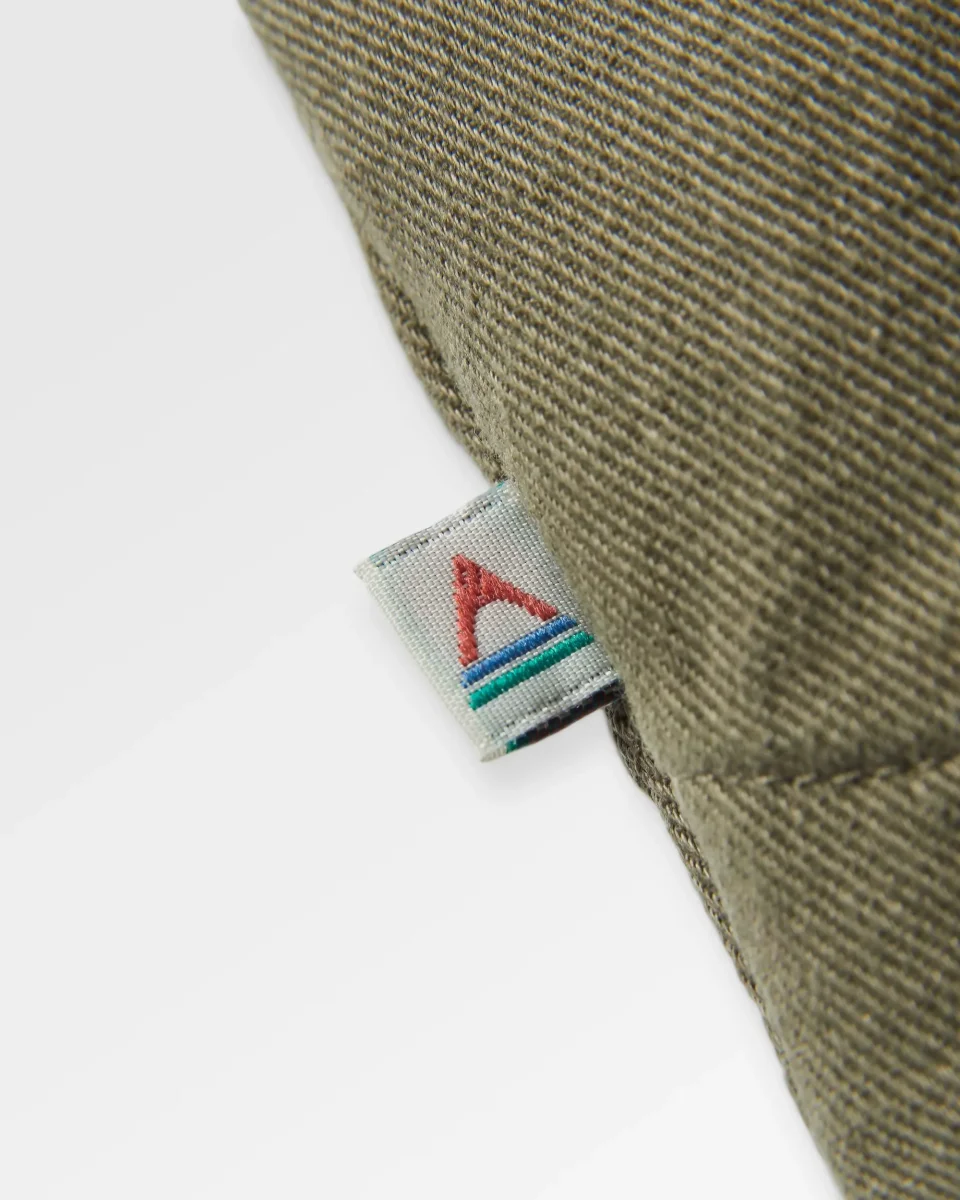 Chemise Stella en coton bio à manches longues - Olive poussiéreux – Image 8