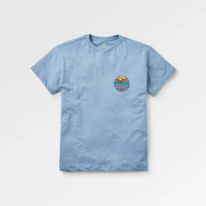 T-shirt en Coton Recyclé Laidback - Denim Délavé