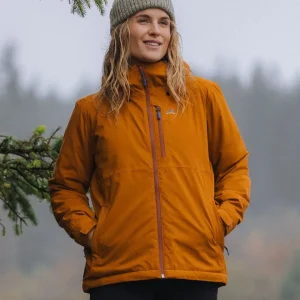 Veste Imperméable Isolée Elevate - Orange Rétro